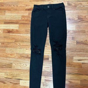 Black American Eagle Jeans, Size 4 (long)